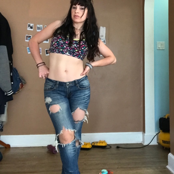 MACHINE distressed low-rise 👖 - Picture 5 of 12